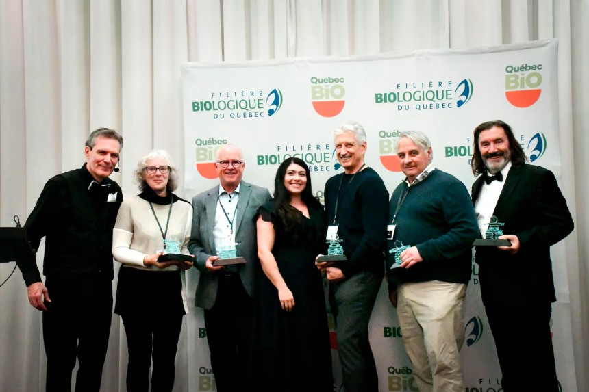A recognition of excellency by the Filière biologique du Québec - France Gravel